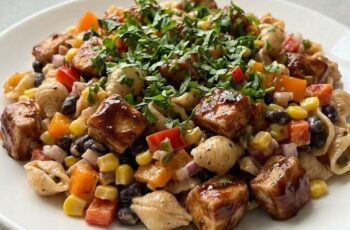 Sweet and Smoky BBQ Chicken Pasta Salad Perfection