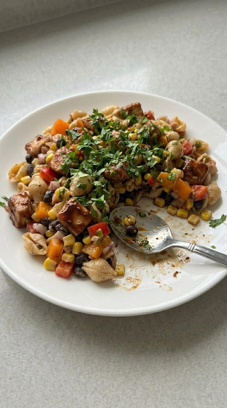 Sweet and Smoky BBQ Chicken Pasta Salad Perfection