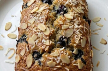 Soft and Fluffy Banana Bread with Juicy Blueberries