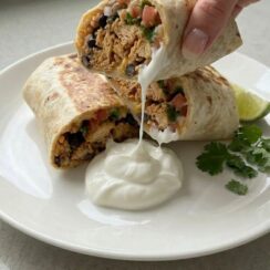 Juicy Chicken Burrito Wrapped with All the Good Stuff