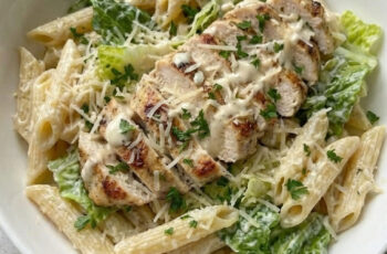 Easy Chicken Caesar Pasta Salad for Lunch or Dinner