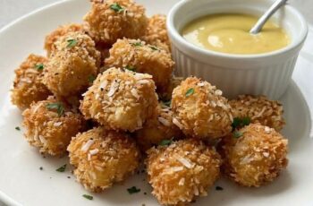 Crispy Coconut Popcorn Chicken with Sweet Crunch
