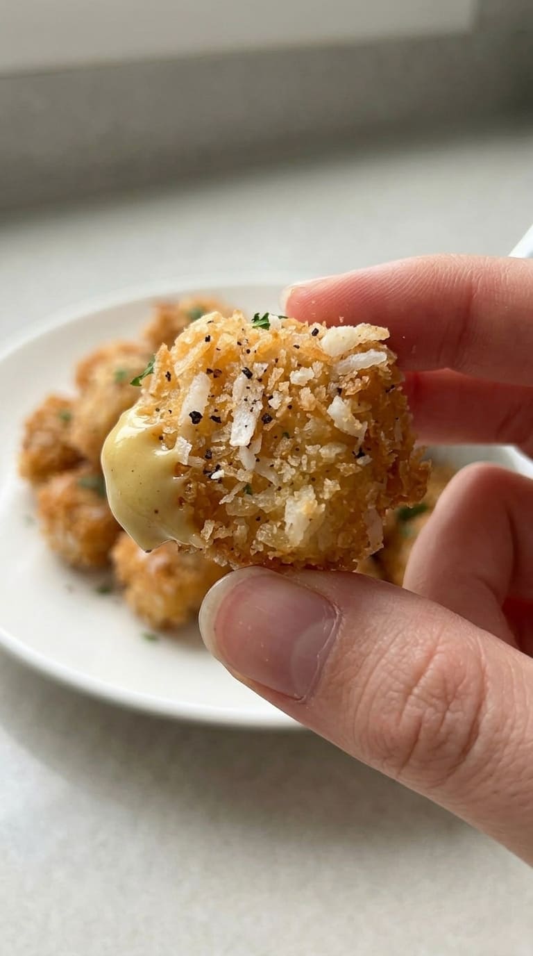 Crispy Coconut Popcorn Chicken with Sweet Crunch