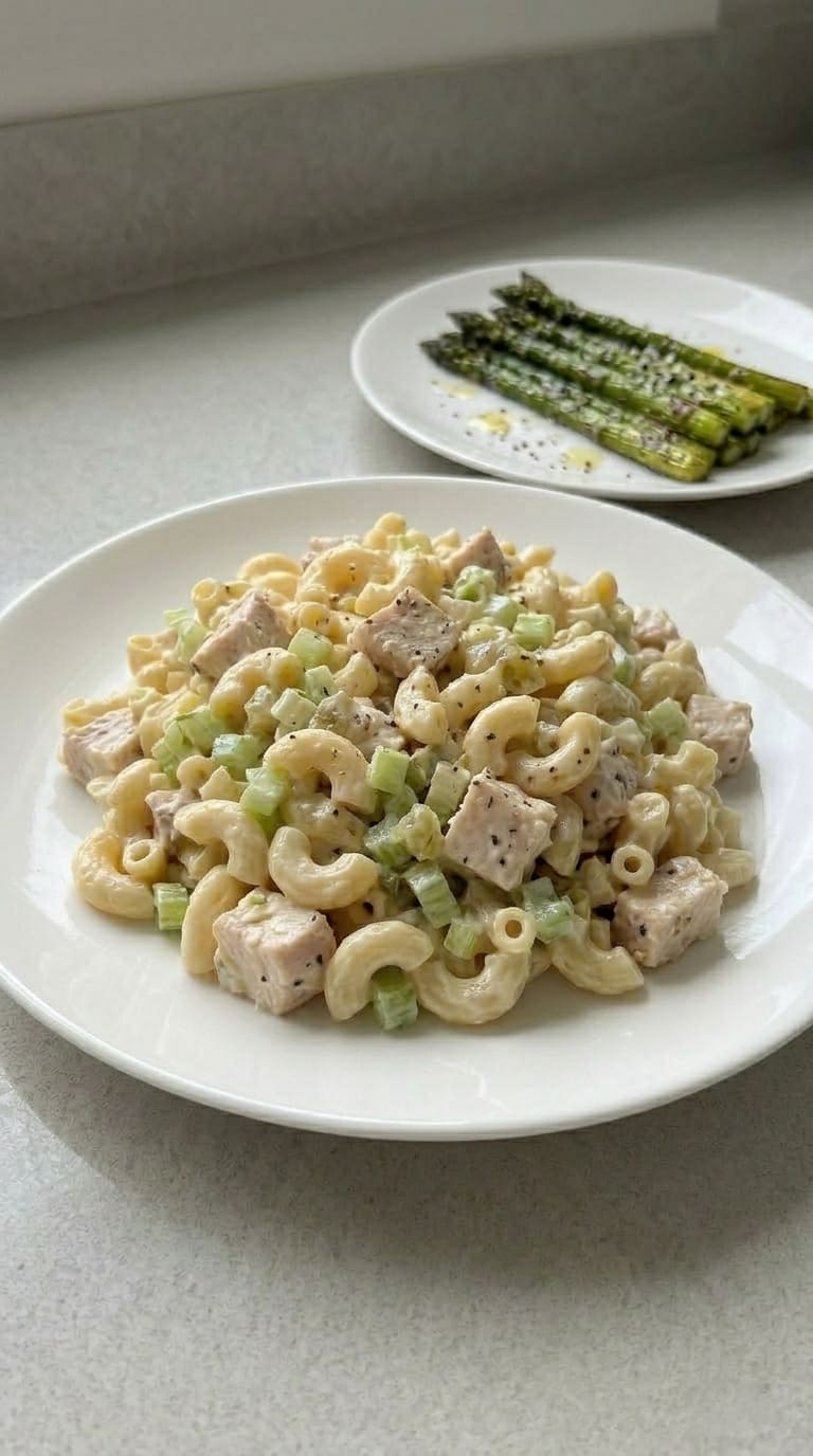 Simple Creamy Chicken Pasta Salad Perfect for Meal Prep