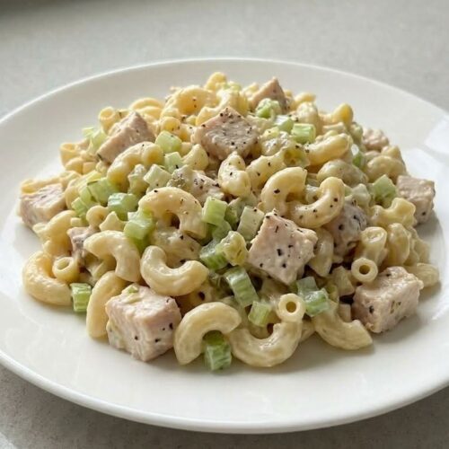 Simple Creamy Chicken Pasta Salad Perfect for Meal Prep