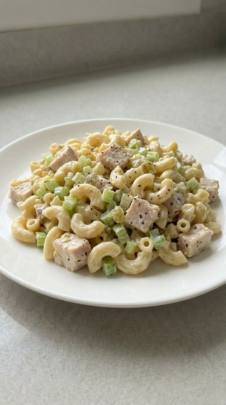 Simple Creamy Chicken Pasta Salad Perfect for Meal Prep