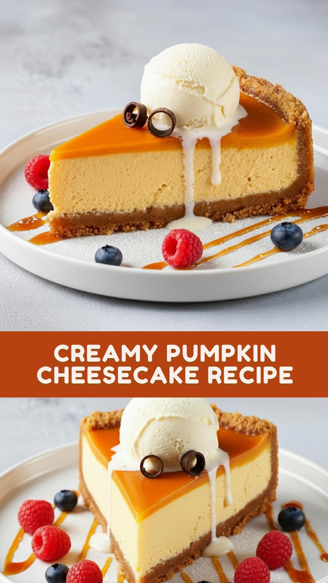 Creamy Pumpkin Cheesecake Recipe