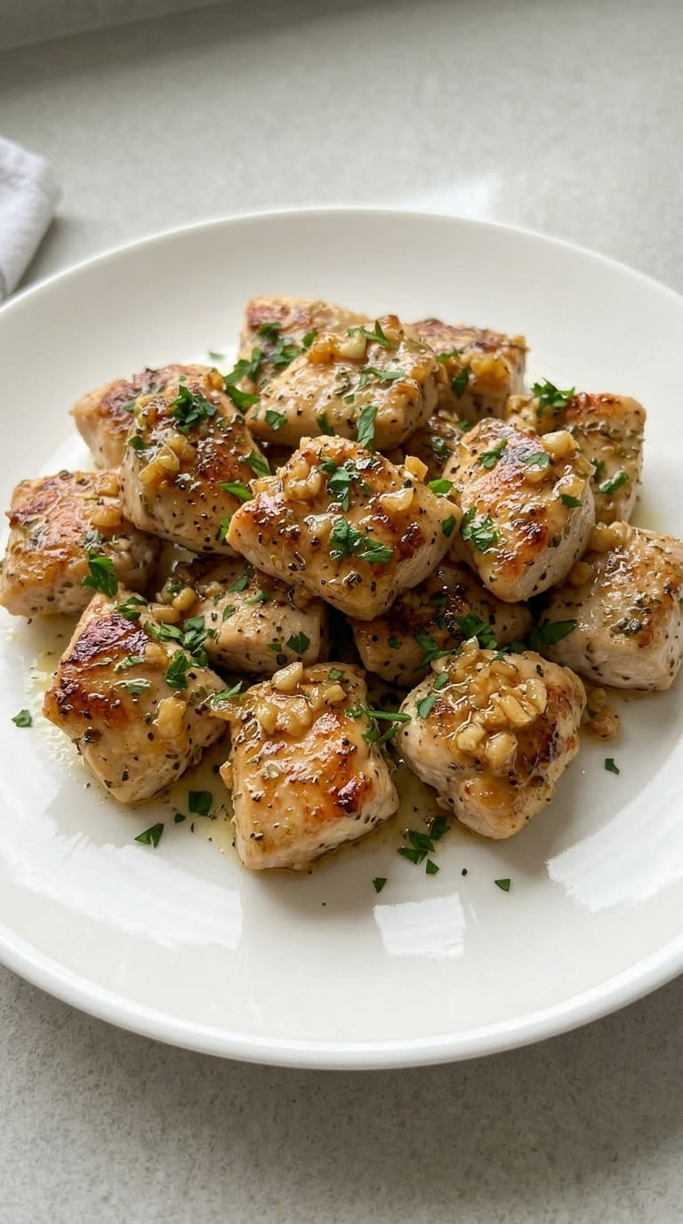 Juicy Garlic Butter Chicken Bites Ready in 15 Minutes