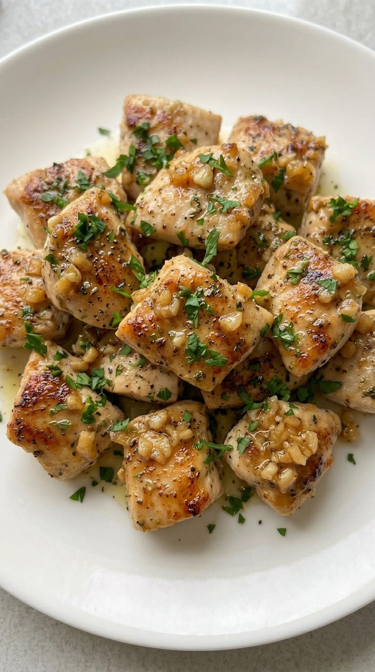 Juicy Garlic Butter Chicken Bites Ready in 15 Minutes