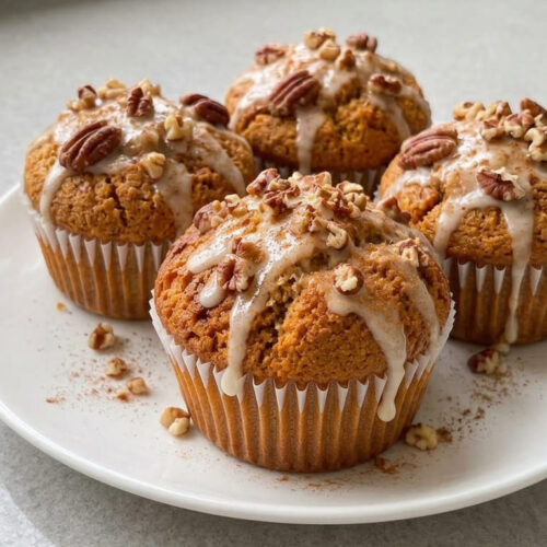 Healthy Yogurt Pumpkin Muffins, Easy, Tender and Delicious