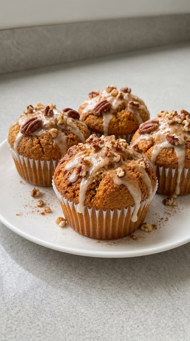 Healthy Yogurt Pumpkin Muffins, Easy, Tender and Delicious