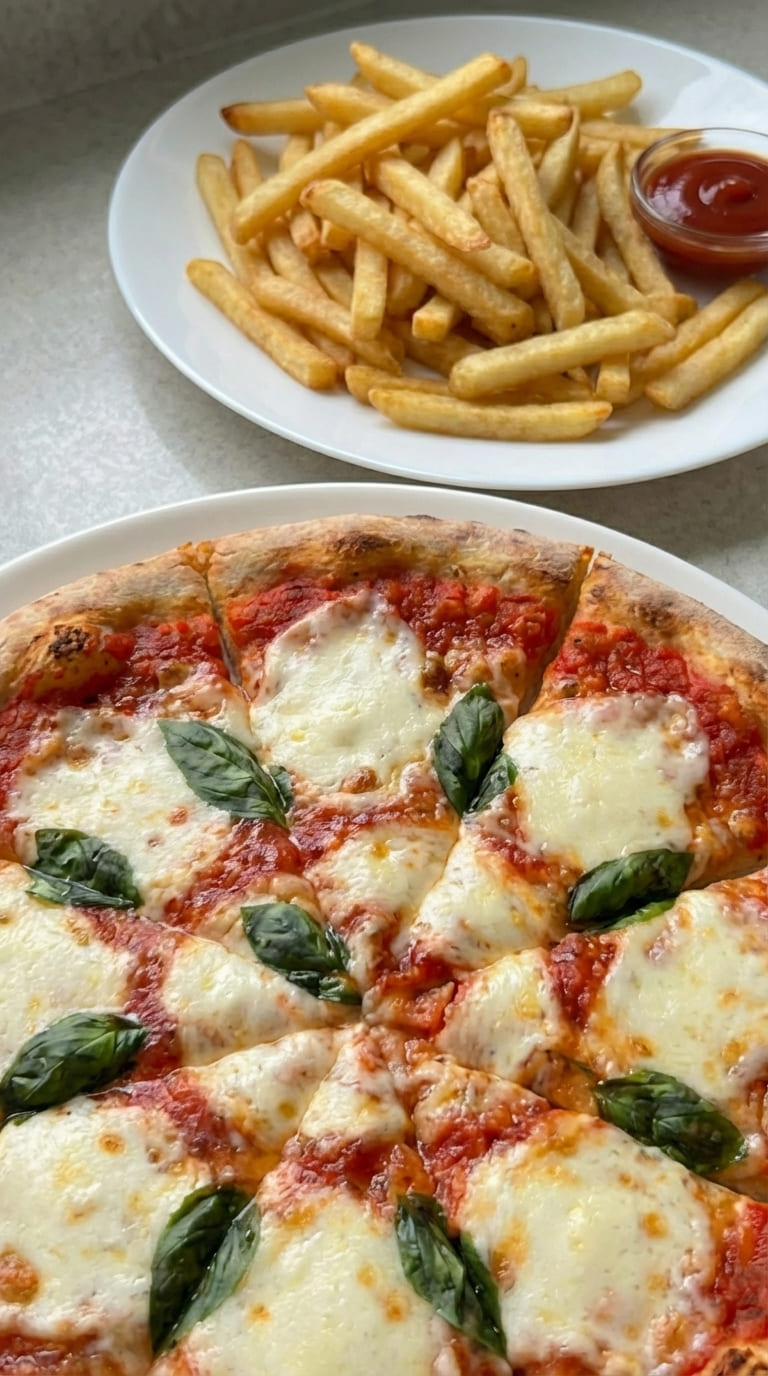 Classic Margherita Pizza with Perfect Crispy Crust