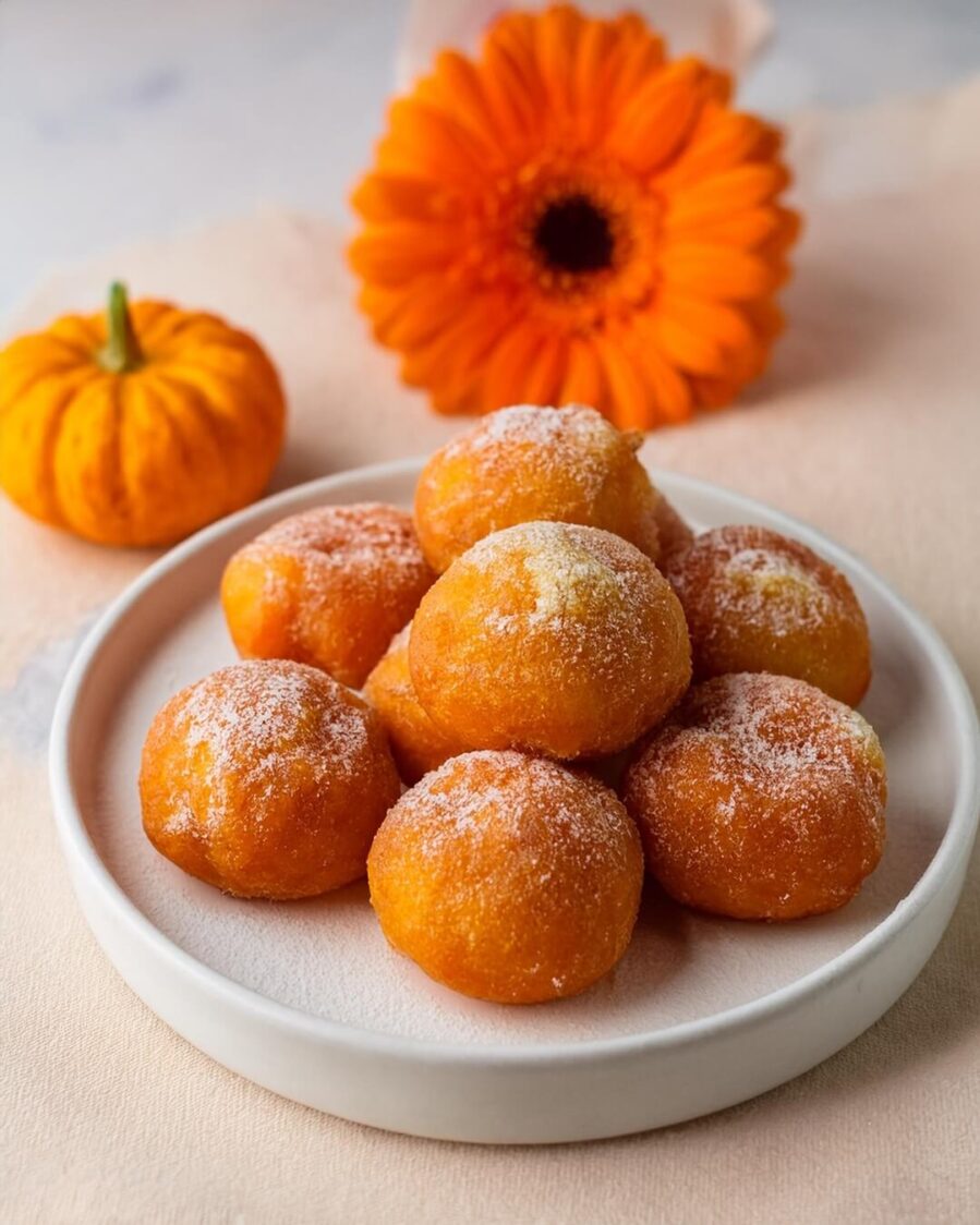Soft and fluffy Mini Pumpkin Donuts packed with warm pumpkin spice flavors and coated in a sweet cinnamon sugar topping. These bite-sized treats are made with real pumpkin puree and a blend of spices, creating the perfect balance of sweetness and spice. Perfect for fall gatherings, breakfast, or a cozy snack, these donuts are both irresistible and easy to make.