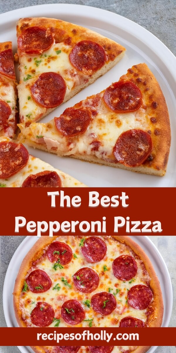 Whenever you're in the mood for a classic comfort food, this Pepperoni Pizza delivers with its crispy crust, zesty tomato sauce, gooey cheese, and spicy pepperoni slices. It's a timeless favorite that's perfect for a casual night in or sharing with friends and family!