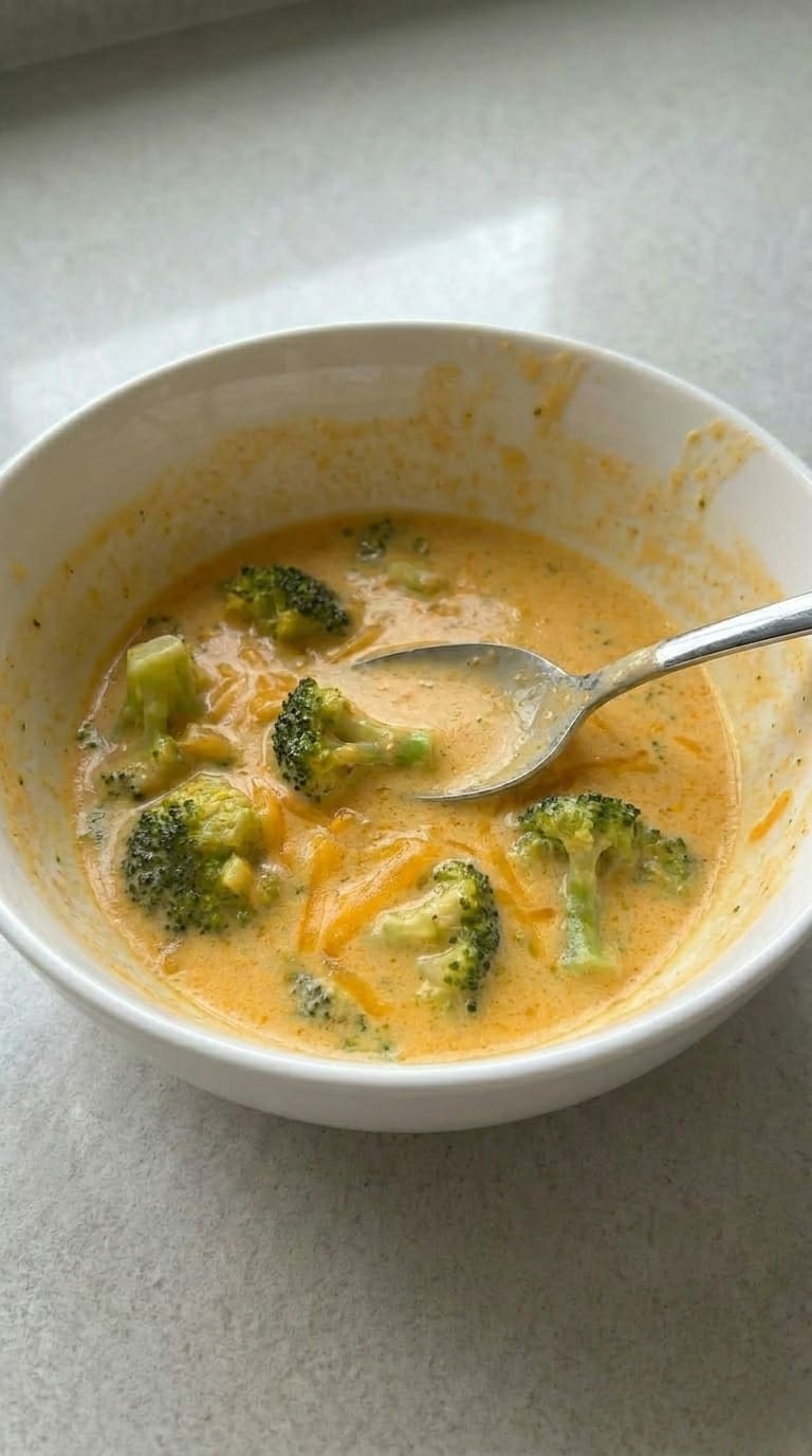 Creamy Broccoli Cheddar Soup Recipe with Simple Ingredients