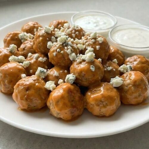 Juicy Buffalo Chicken Meatballs Recipe Perfect for Game Day
