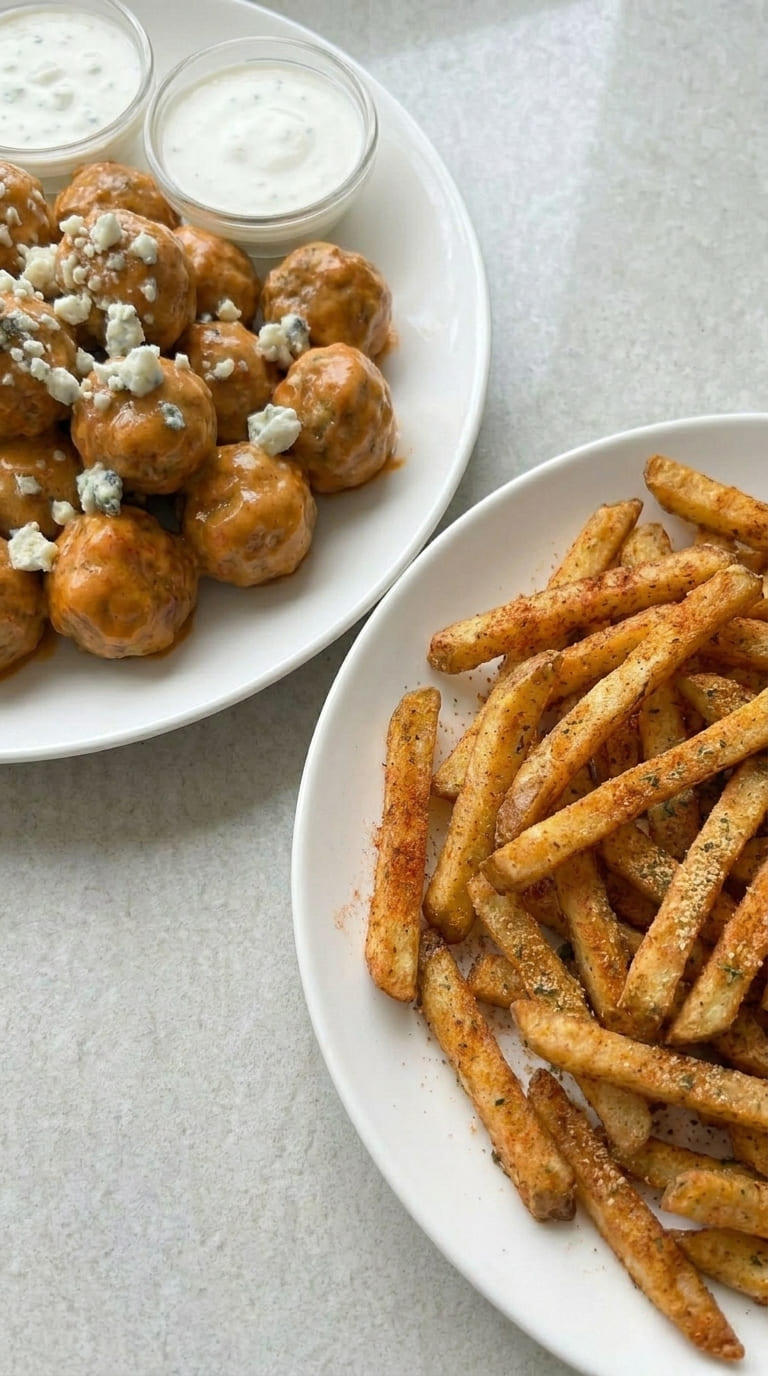 Juicy Buffalo Chicken Meatballs Recipe Perfect for Game Day