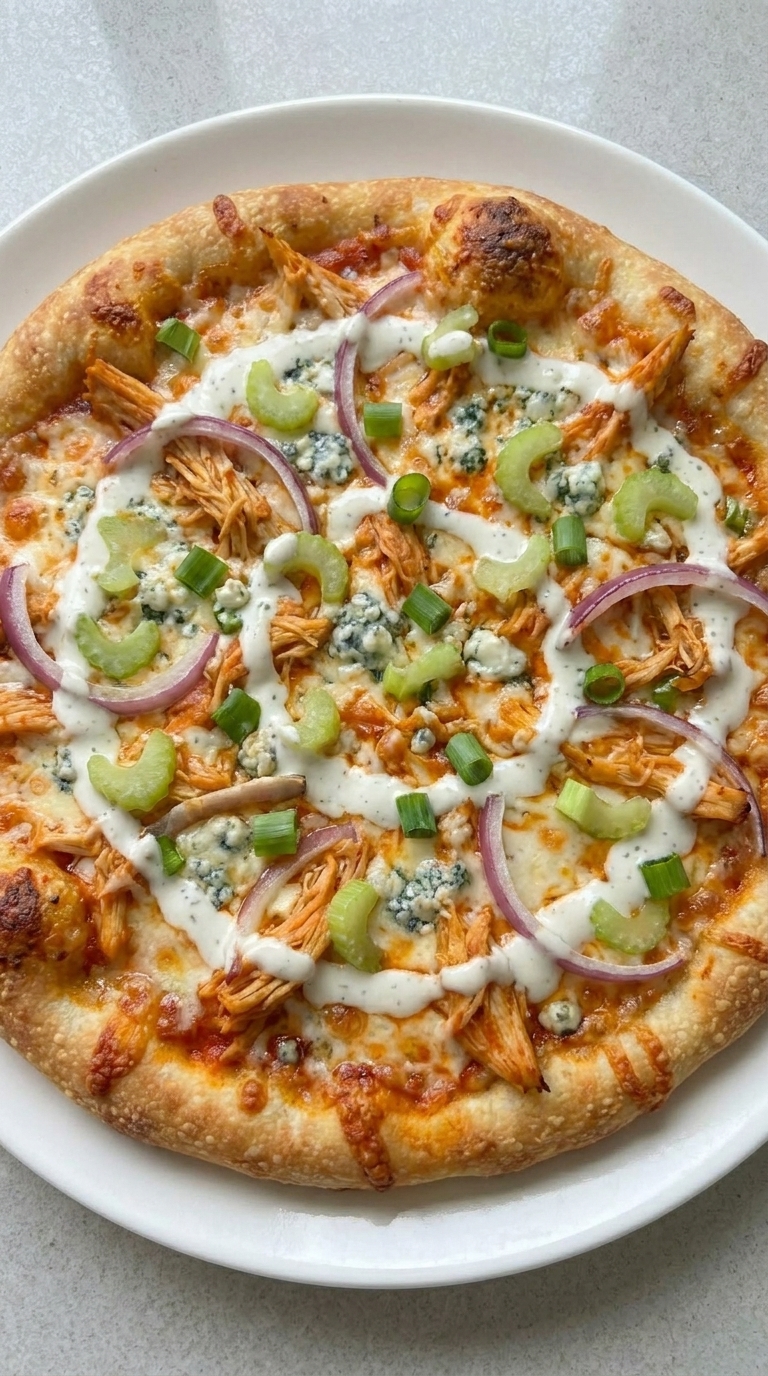 The Only Buffalo Chicken Pizza You’ll Ever Need