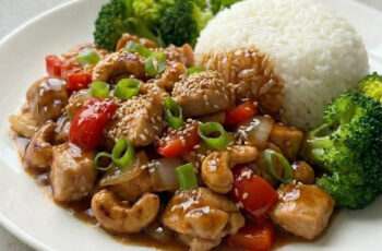 Easy Cashew Chicken Stir Fry with Savory Sauce