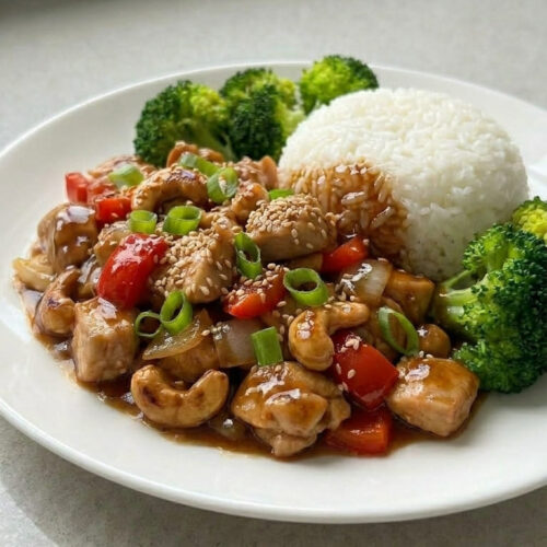 Easy Cashew Chicken Stir Fry with Savory Sauce