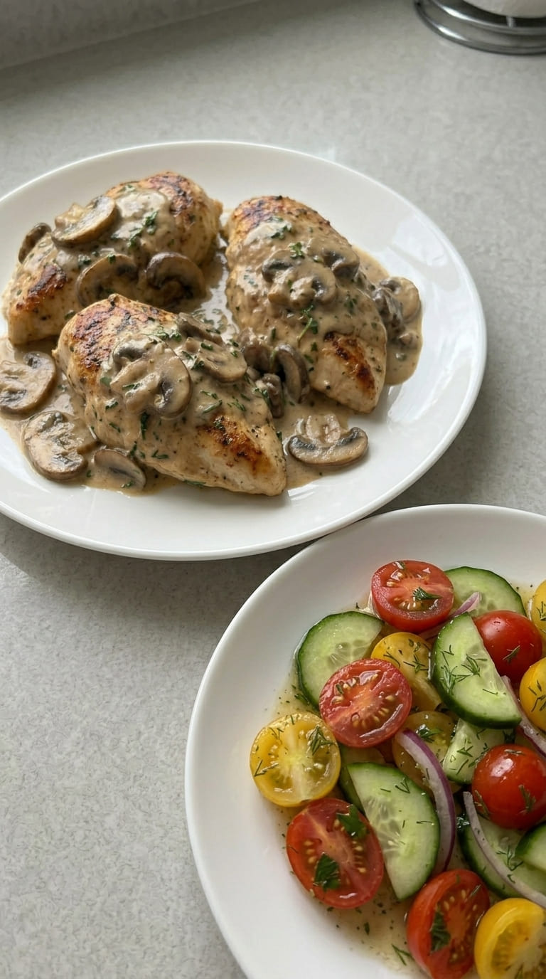 The Kind of Creamy Mushroom Chicken You Make on Repeat