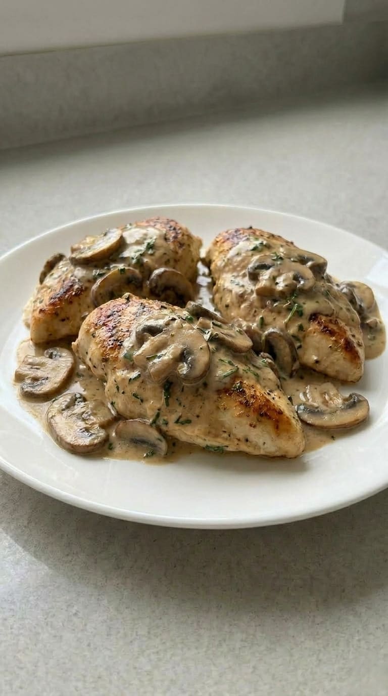 The Kind of Creamy Mushroom Chicken You Make on Repeat