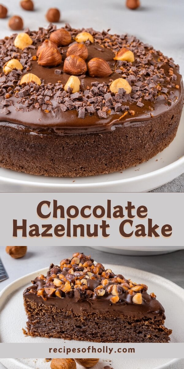 This Chocolate Hazelnut Cake is a decadent treat that combines the rich flavors of chocolate and the nutty goodness of hazelnuts! The moist, tender cake is infused with layers of chocolate and finely ground hazelnuts, creating a perfect balance of sweetness and depth. Topped with a smooth, velvety chocolate ganache and a sprinkle of crunchy hazelnuts, each bite is a luxurious experience. Perfect for special occasions or when you want to indulge, this cake is sure to impress with its rich flavor and beautiful presentation.