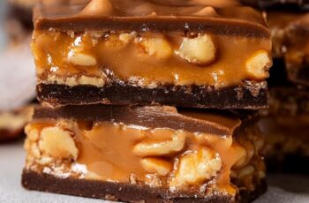 Get ready to treat yourself to a delightful combination of flavors with these Chocolate Peanut Butter Caramel Bars! Each layer brings its own delicious twist: a rich, fudgy chocolate base, creamy peanut butter filling, and a luscious caramel topping that will leave you craving more. Perfect for satisfying your sweet tooth or sharing with friends at gatherings, these bars are easy to make and utterly irresistible. With just a few simple ingredients, you can create a decadent dessert that’s sure to become a favorite in your recipe collection!