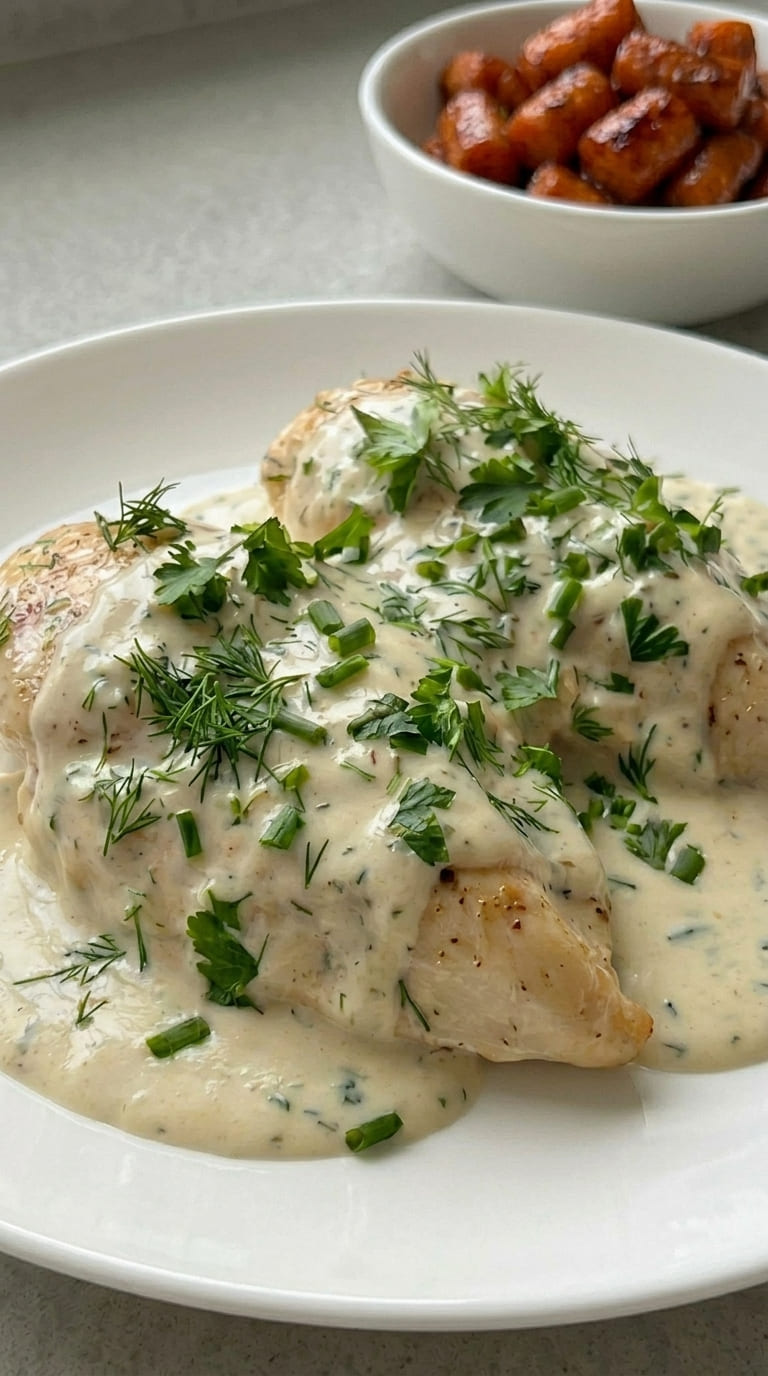 Homemade Creamy Ranch Chicken with Simple Ingredients