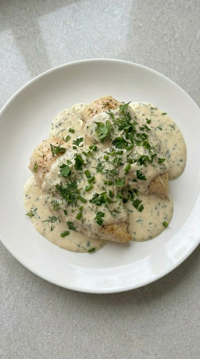 Homemade Creamy Ranch Chicken with Simple Ingredients