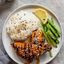This Grilled Sesame Chicken Breast is a flavorful, healthy dish perfect for a quick and tasty meal! Marinated in a savory sesame-soy sauce with a hint of garlic and ginger, the chicken breasts are grilled to juicy perfection, with a slight char that adds depth to every bite. The nutty sesame flavor shines through, making it a delicious option for salads, rice bowls, or paired with grilled veggies. Ready to enjoy this light and flavorful dish? Check out the recipe and fire up the grill!
