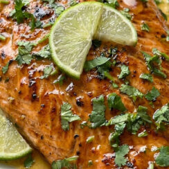 Juicy Honey Cilantro Lime Salmon with Bold Fresh Flavor
