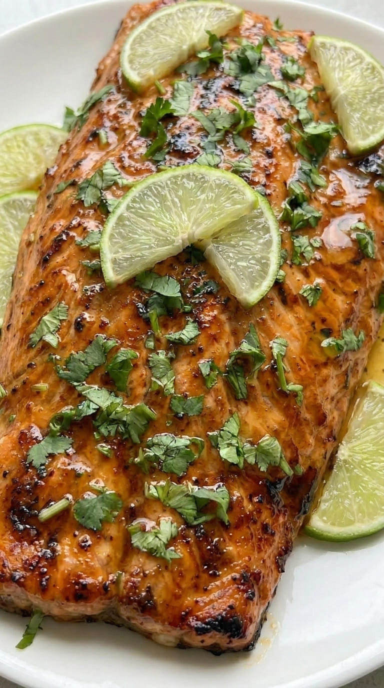 Juicy Honey Cilantro Lime Salmon with Bold Fresh Flavor