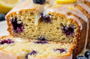 Lemon Blueberry Bread – Moist, Bursting with Berries & Delicious
