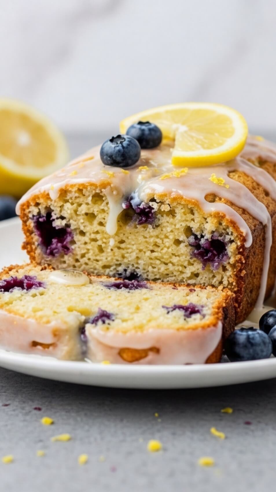 Lemon Blueberry Bread – Moist, Bursting with Berries & Delicious