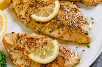 This Lemon Pepper Chicken is a bright and zesty dish that's bursting with flavor! Juicy chicken breasts are seasoned with a perfect blend of lemon zest, cracked black pepper, and a touch of garlic, then pan-seared to golden perfection. The result is a crisp, flavorful crust that locks in the juicy tenderness of the chicken. A squeeze of fresh lemon juice adds extra citrusy zing, making each bite refreshing and delicious. Serve it with roasted veggies or a light salad for a complete meal.