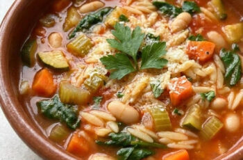 Hearty Orzo Vegetable Soup Recipe with Simple Ingredients