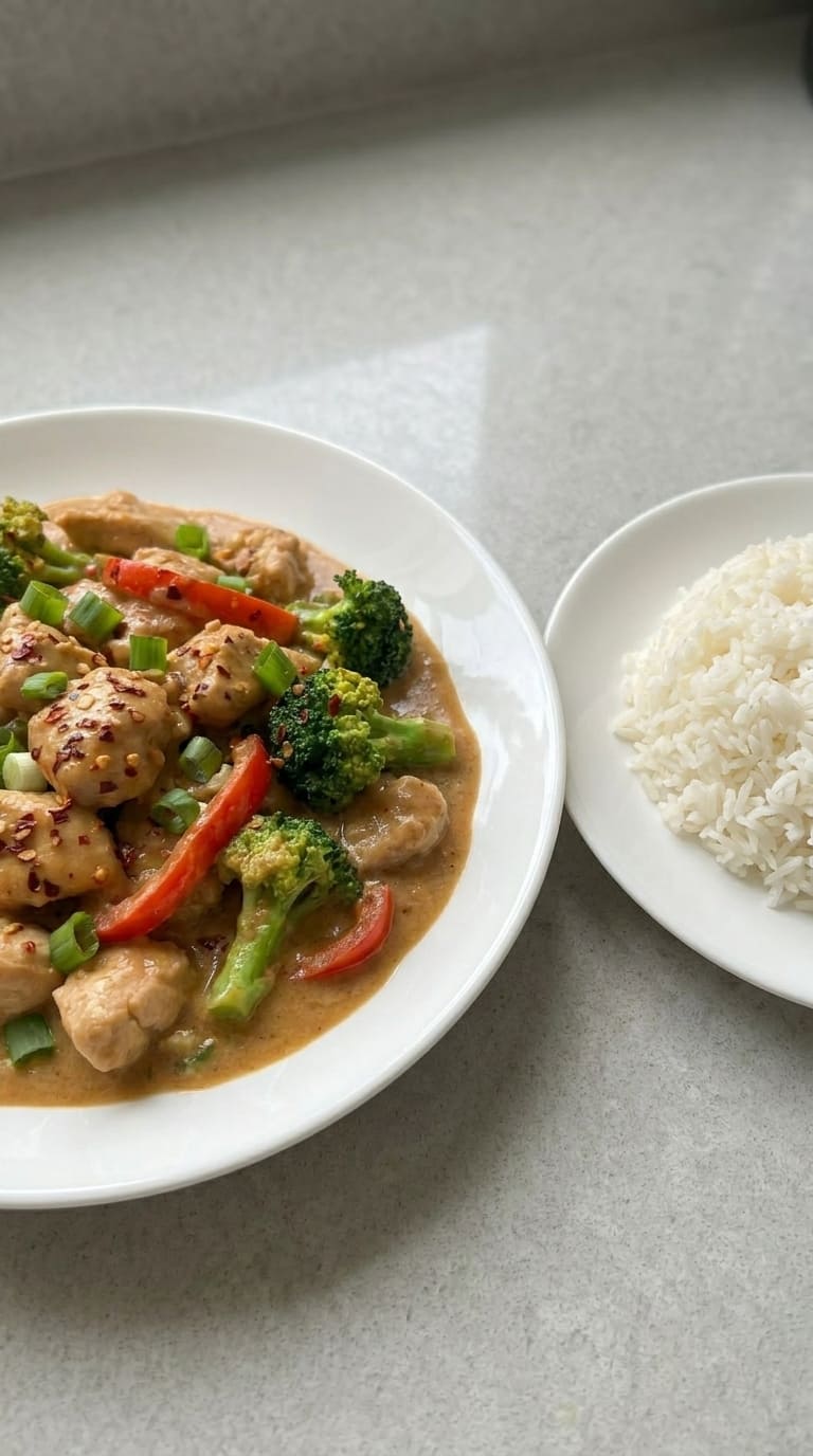 Homemade Peanut Butter Chicken with Tender Juicy Chicken