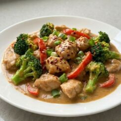 Homemade Peanut Butter Chicken with Tender Juicy Chicken