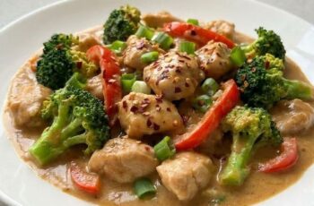 Homemade Peanut Butter Chicken with Tender Juicy Chicken