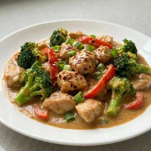 Homemade Peanut Butter Chicken with Tender Juicy Chicken