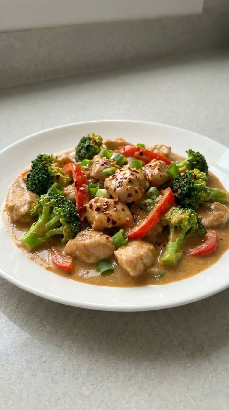 Homemade Peanut Butter Chicken with Tender Juicy Chicken