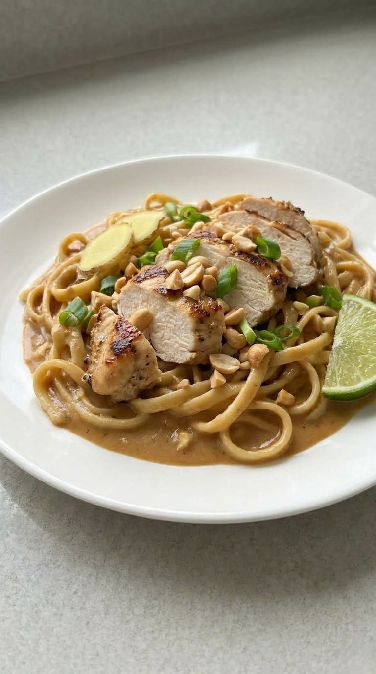 Peanut Chicken Noodles Recipe, Creamy and Flavorful Dinner