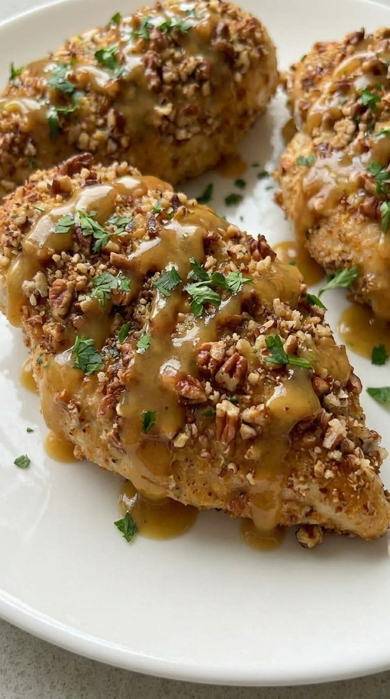 Crispy Pecan Chicken Recipe with Simple Ingredients