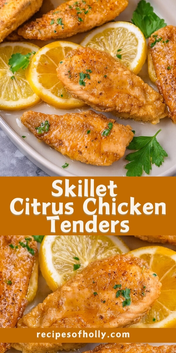 These Skillet Citrus Chicken Tenders are a bright and zesty dish that will elevate your dinner routine! Juicy chicken tenders are marinated in a refreshing citrus blend, then seared to golden perfection in a skillet. The combination of tangy lemon and orange flavors adds a delightful twist that keeps every bite light and flavorful. Perfect for serving over a bed of greens or alongside your favorite sides, this recipe is a quick and easy way to bring some sunshine to your table! Ready to give it a try? Check out the recipe and enjoy this delicious citrusy meal!