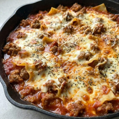 Homemade Skillet Lasagna with Simple Ingredients