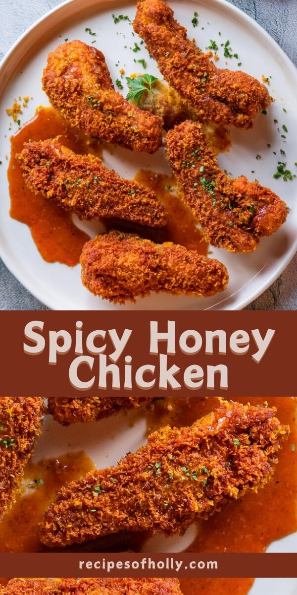 Whether you’re hosting a dinner party, preparing a weeknight meal, or looking for a dish to impress, Spicy Honey Chicken is the perfect choice. The combination of sweet honey, spicy kick, and crispy breading makes it a crowd-pleaser that everyone will enjoy.