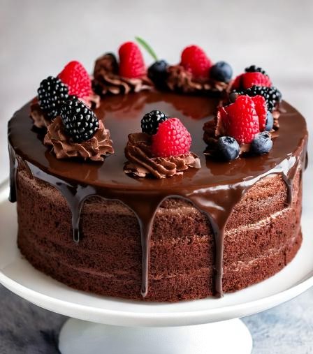 This Triple Chocolate Cake is a chocolate lover’s dream come true! With three layers of rich, moist chocolate cake, smothered with chocolate buttercream, and decadent chocolate ganache, this cake is pure indulgence in every bite. Whether you're celebrating a special occasion or just satisfying a serious chocolate craving, this cake is sure to impress.