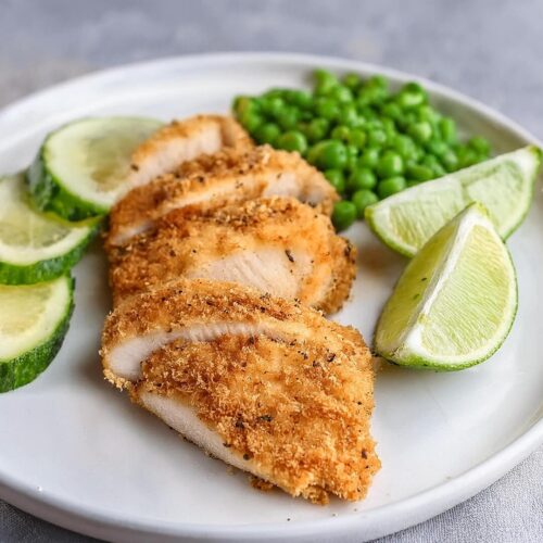 Air Fryer Chicken Breast cutlets are lightly breaded and seasoned, producing crispy, juicy chicken that’s perfect for a quick meal. Serve these versatile cutlets on their own, over salads, or in sandwiches for a satisfying, healthier fried-chicken alternative.