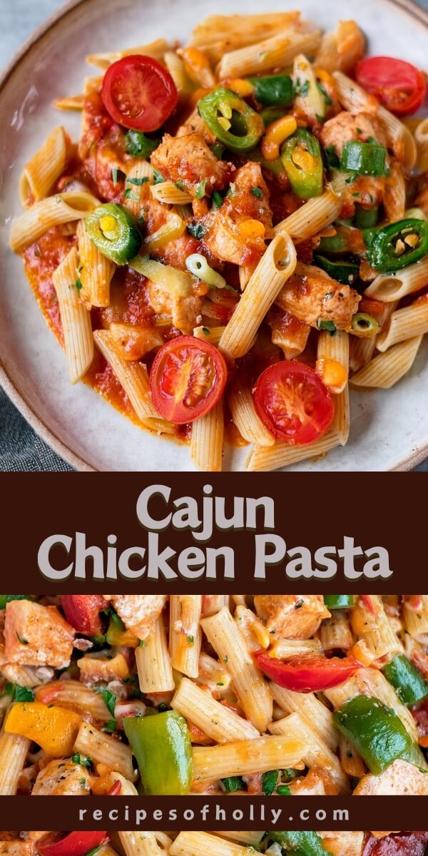 Cajun Chicken Pasta is a vibrant and flavorful dish with tender chicken, smoky chorizo, and a creamy Cajun-spiced sauce. Bell peppers and spinach add texture and color, while fresh cherry tomatoes brighten up the dish. Topped with melted cheddar and fresh parsley, this dish is a hearty, satisfying meal that's sure to please.